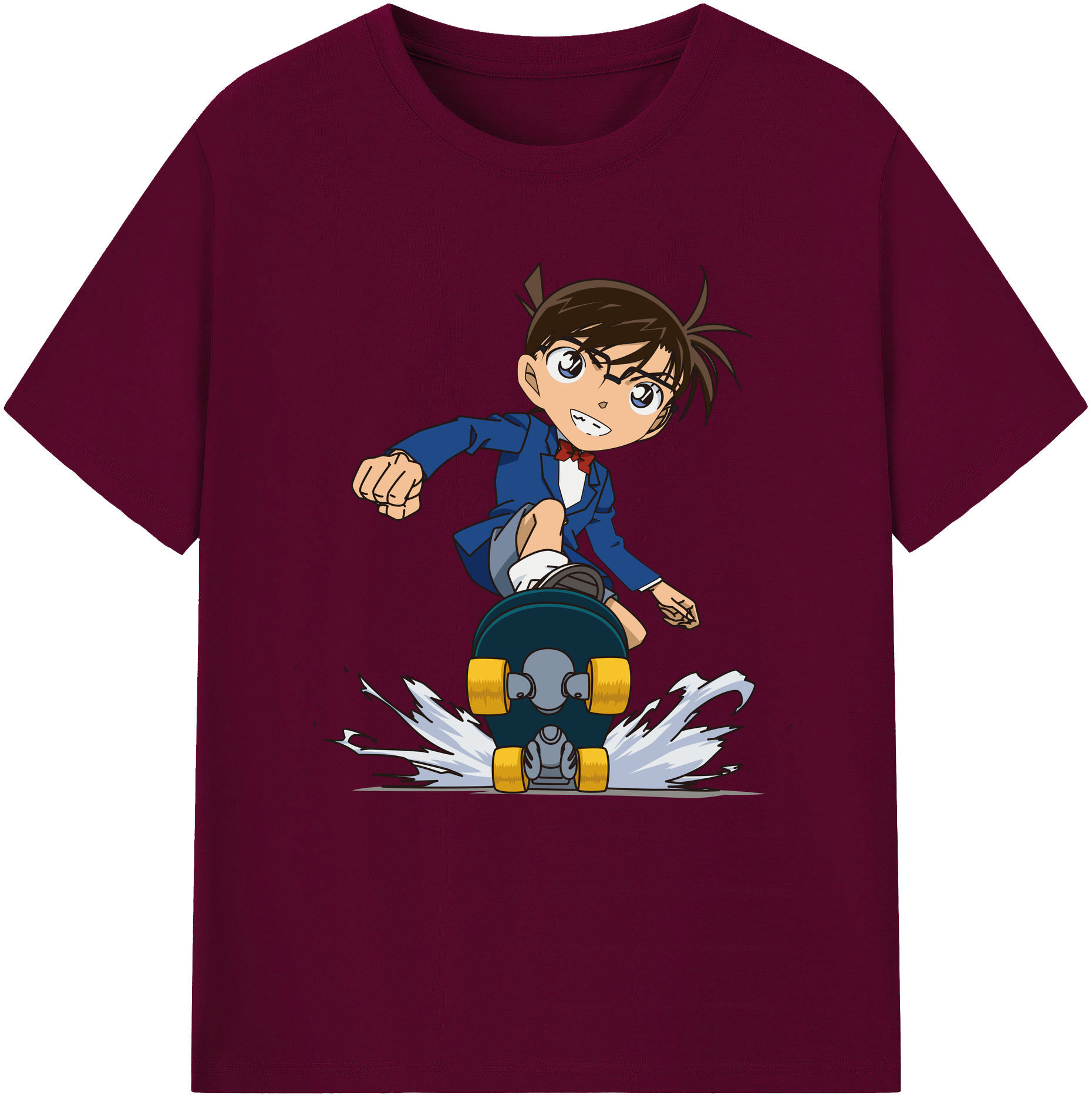 （画像用） 名探偵コナン 江戸川 コナン Detective Conan Conan Edogawa レディースカジュアルプリントTシャツ（綿100％）